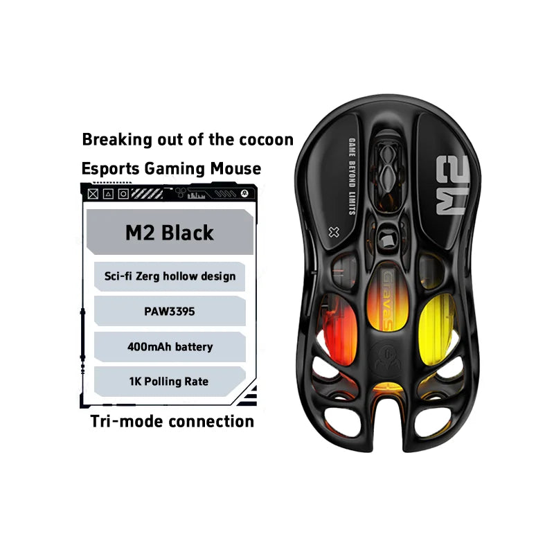 Mercury M2 – Futuristic FPS Mouse (GravaStar)