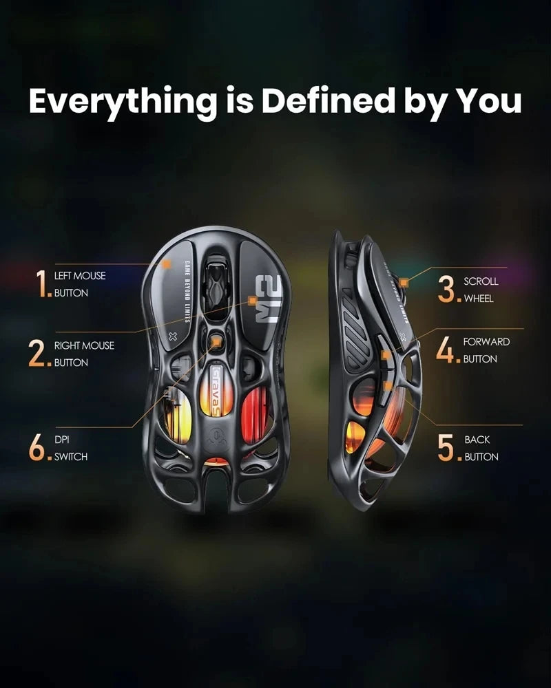 Mercury M2 – Futuristic FPS Mouse (GravaStar)