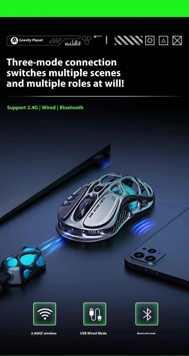 Mercury M2 – Futuristic FPS Mouse (GravaStar)