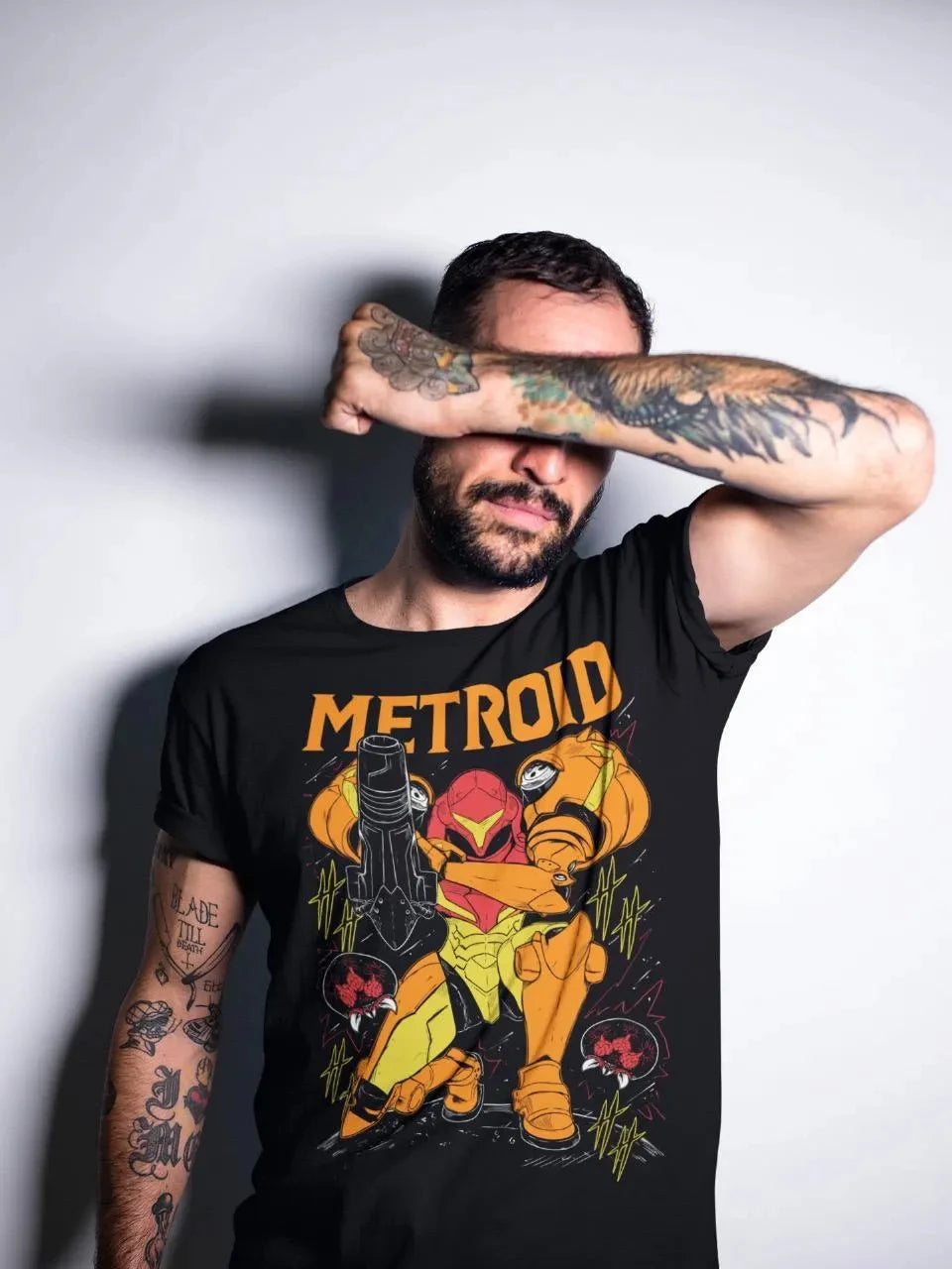 Retro Metroid Samus Graphic Tee