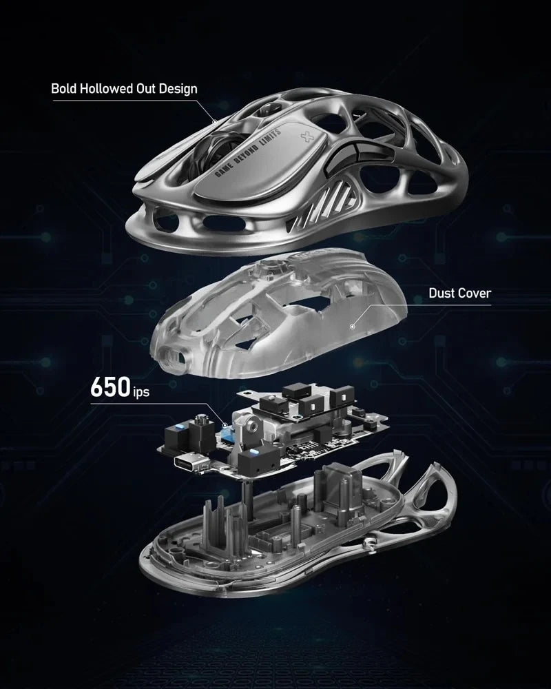 Mercury M2 – Futuristic FPS Mouse (GravaStar)