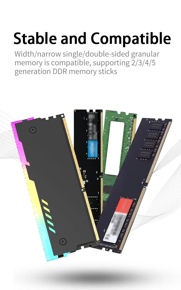 TEUCER RM-01 ARGB Aluminum RAM Heatsink - 5V 3-Pin